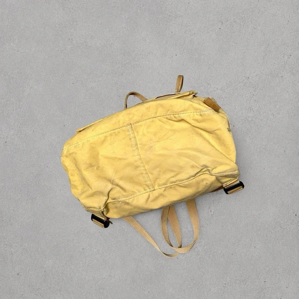 Fjallraven Kanken Classic Backpack Yellow School Travel Bag Sweden Used/Worn